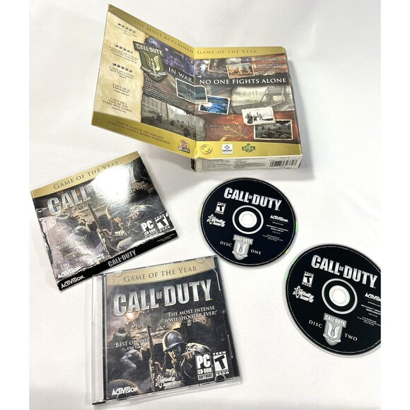Call of Duty PC 2003 Small Box Edition 2 Discs, Manual, Case & Box PC GAME - Picture 2 of 14